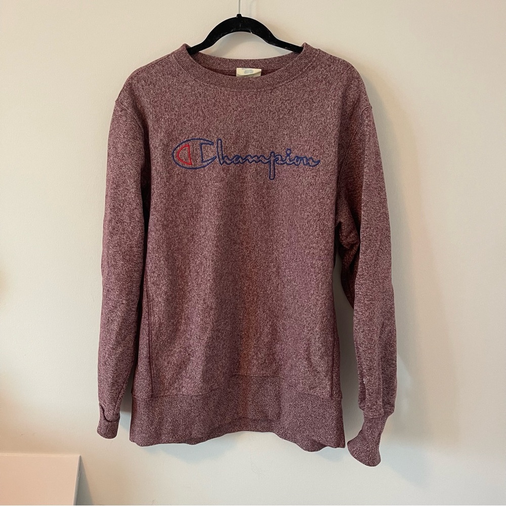 Maroon Logo Champion Sweatshirt